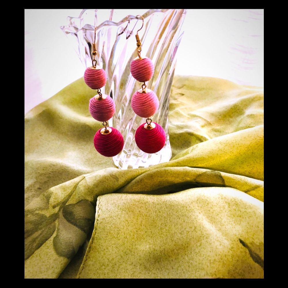 Pink Boho Earrings